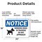 Signmission Working Dogs In Training Do, 24 in W x Rectangle, Aluminum OS-2PACK-NS-A-1824-L-19073 - alternate 3